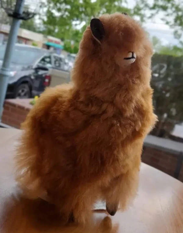Alpaca Fur Toy Wht / Camell
