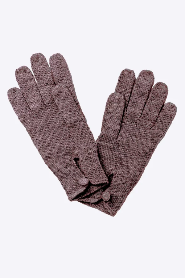 Brown C Botton Gloves