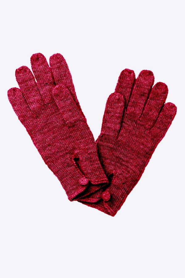 Red C Botton Gloves