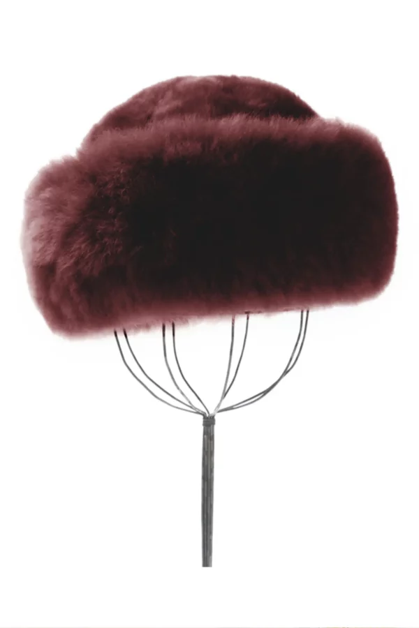 Merlot Vallnord Alpaca Fur Hat