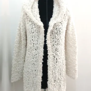 Cardigan white with hood